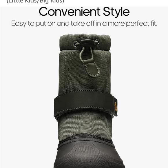 Kids Snow Boots Boy's / Girl's Waterproof Cold Weather Classic Boots - Size 5 - Picture 4 of 9